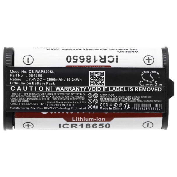 Battery for Ring 5E42E9 CS-RAP529SL Alarm Home Base Pro Station 7.4v 2600mAh