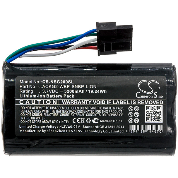 Battery for NetScout AirCheck G2 LinkRunner AT Network LR-G2 ACKG2-WBP SNBP-LION