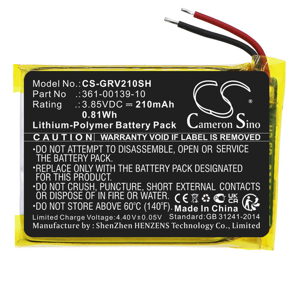 Battery for Garmin 361-00139-10 Venu 2 CS-GRV210SH Smartwatch 3.85V Li-Polymer