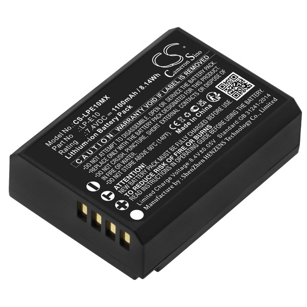 Battery for Canon EOS 1100D 4000D KISS X50 Kiss