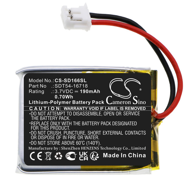 Battery for Sportdog Collar SBC-10 SDT54-16683 SDT54-16684 YT-100 SDT54-16718