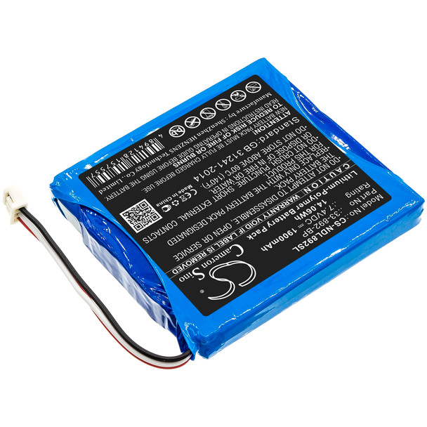 Battery for IDEAL 33-892 Securitest Pro Tester 33-892-BP CS-NDL892SL 7.4v LiPoly