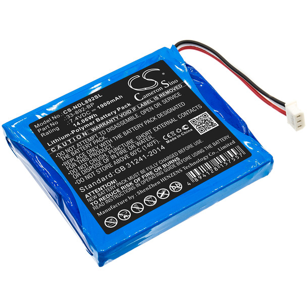 Battery for IDEAL 33-892 Securitest Pro Tester