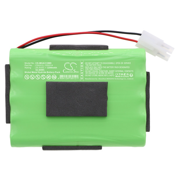 Battery for Mangar CD0312 CD0314 Airflo 24 air compressor CS-MGA312MD Ni-MH