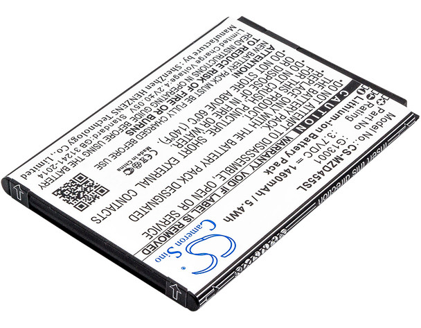 Replacement Battery for NAVON G13001 MD455 CS-MZD455SL 3.7V Li-ion Mobile Phone