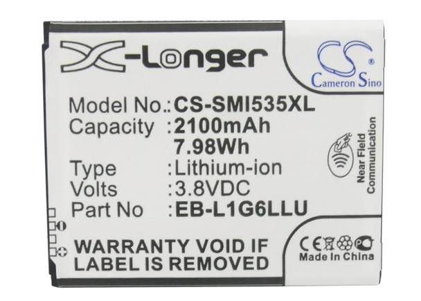 Battery for Samsung T-MOBILE EB585158LP EB-L1G6LLA EB-L1G6LLAGSTA EB-L1G6LLZ