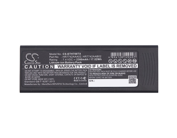 Battery for EADS HR7742AAA02 HR7742AAB02 Cassidian P3G TPH700 CS-ETH700TX 7.4V