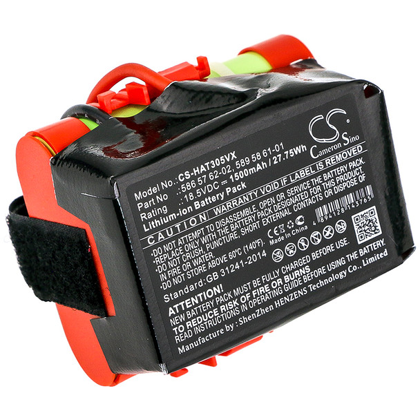 Battery for Gardena 586 57 62-02 589 58 61-01