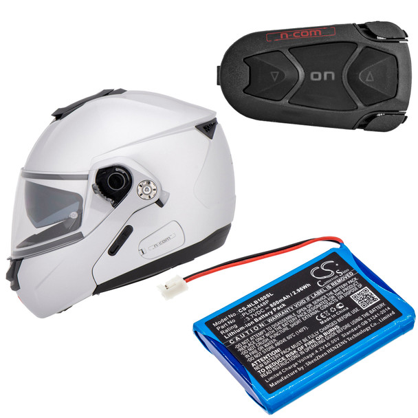 Battery for Nolan PL053448P B5 B901L B901R N103 N4 N43 Air N43E N71 N85 N86