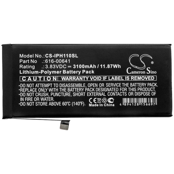 Battery for Apple 616-00641 iPhone 11 A2111 A2221 CS-IPH110SL 3.83V Li-Polymer