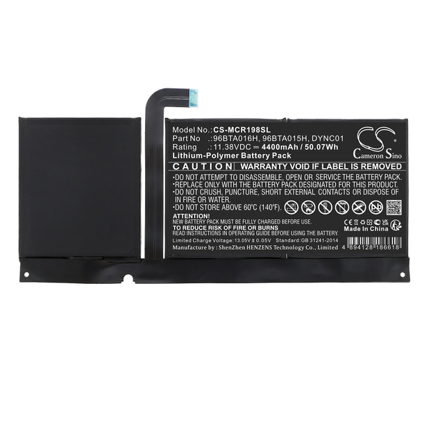 Battery for Microsoft Surface Pro 8 1982 1983 96BTA016H 96BTA015H DYNC01 11.38V