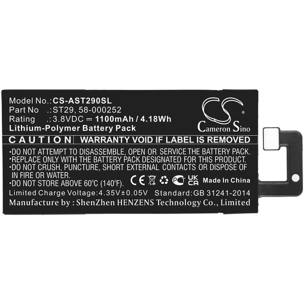 Battery for Amazon ST29 58-000252 Kindle Oasis 3 CS-AST290SL 3.8V Li-Polymer