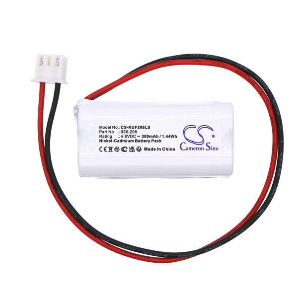 Battery for Sure-Lite 026-208 BCN350-4EWP-CE109 OSA089 CS-KUF208LS 4.8V Ni-CD