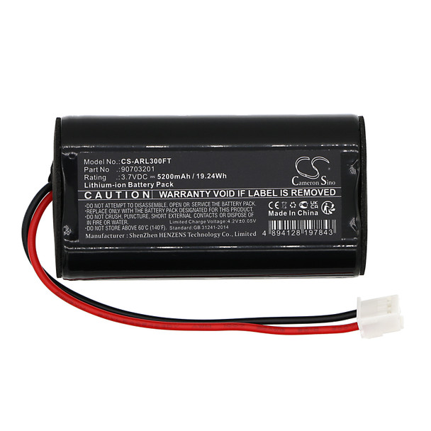 Battery for ADARO 90703201 L3.60 Adalit L-3000 Power IL-300 CS-ARL300FT 3.7V