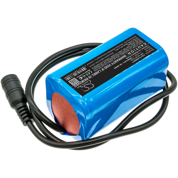 Battery for Square MP NCM 2s2p Flashlight LED light CS-FLH660FT 7.4V Li-ion