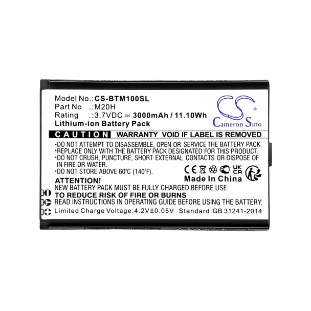 Battery for Smart Bro M20H Benteng M028AT M100 Pocket Wifi CS-BTM100SL Li-ion