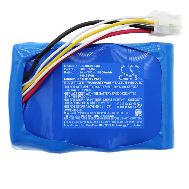 Battery for INOVA Labs 200039-0A Oxygen Machine 4INR19/66-3 CS-INL200MX 14.4V