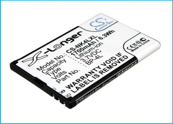 Battery for BP-4L BP-4LV Nokia E71 E72 E90 N97 E63