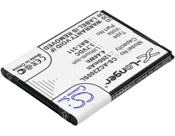 Battery for Acer BAT-311 1ICP5/43/55 KT.0010S.011 Liquid Z200 M220 Z220 Duo
