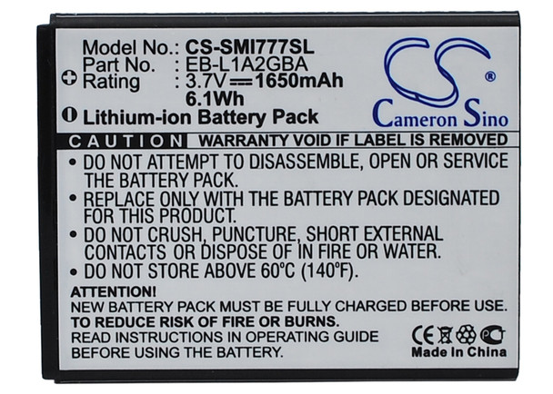 Battery for Samsung EB-L1A2GB EB-L1A2GBA /BST AT&T Attain SGH-I777 Galaxy S II