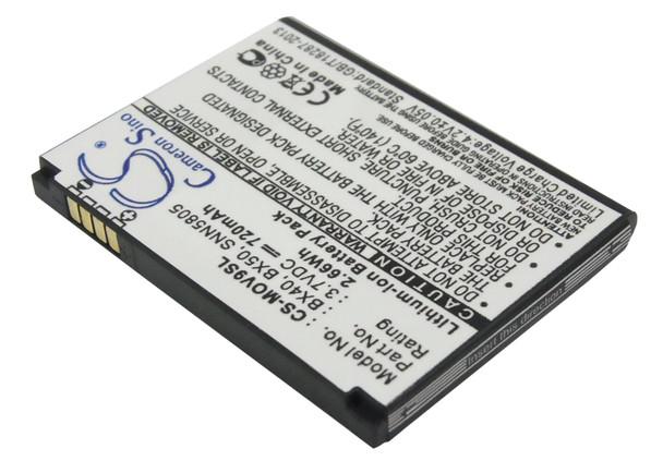 Battery for Motorola BX40 BX50 SNN5805A FNN7012AA SNN5807A RAZR2 V8 V9 ZN5 U9 U8