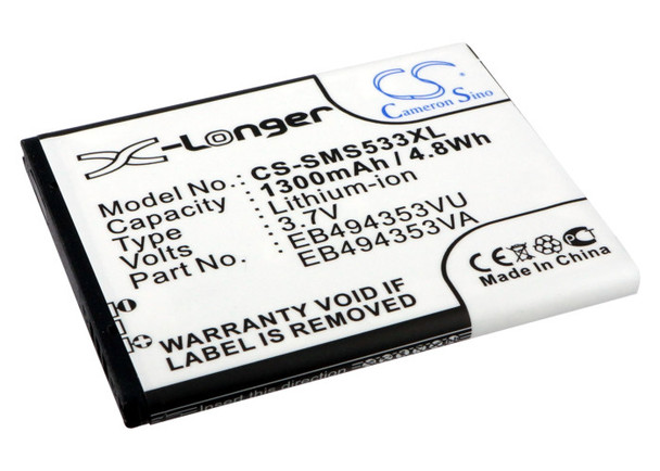 Battery for Samsung EB494353VU EB494353VA GT-S5570 Galaxy Mini GT-S5250 Wave 723