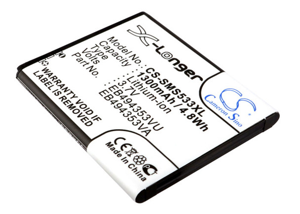Battery for Samsung EB494353VU EB494353VA GT-S5570
