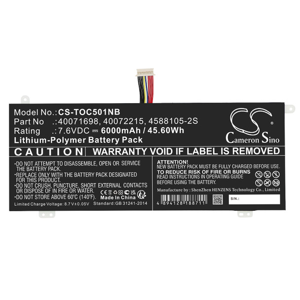 Battery for 4588105-2S 40071698 40072215 Dynabook C40 C50 Medion Akoya E15403