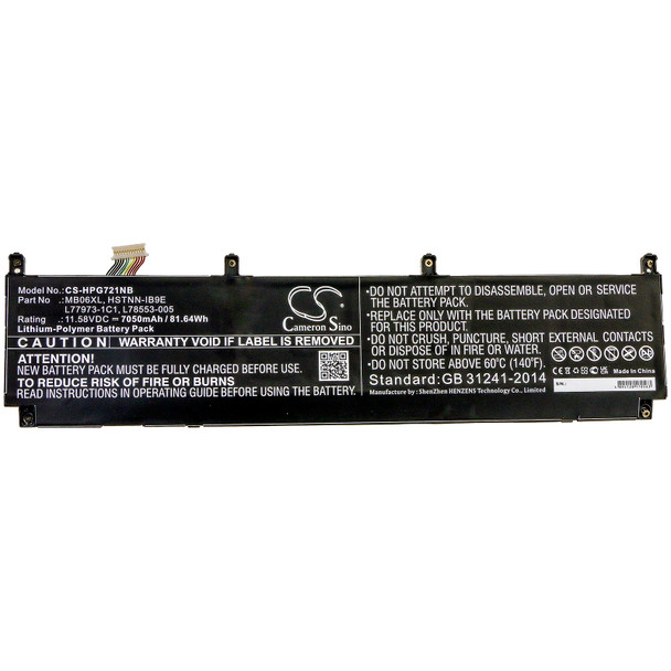 Battery for MB06XL HSTNN-IB9E L77973-1C1 L78553-005 HP ZBook Studio G7 Create