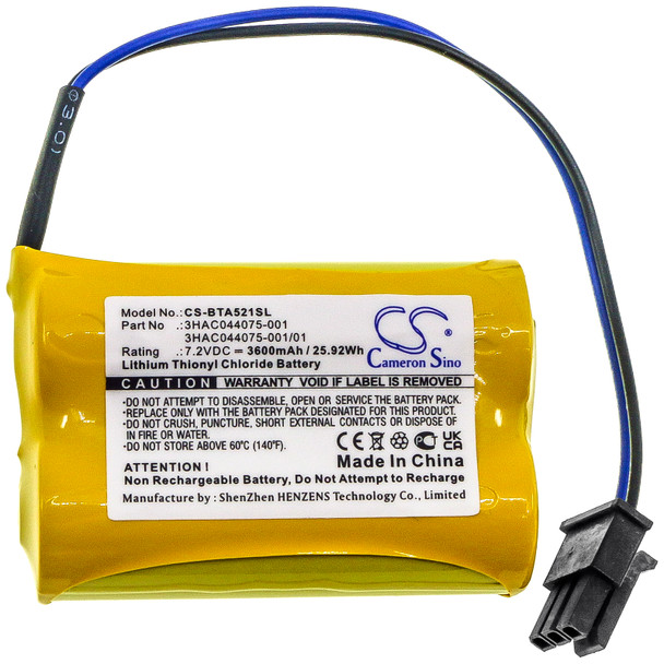 Battery for 3HAC044075-001 3HAB2038-1 ABB IRB 140 1410 1600 IRC5 Flexpendant