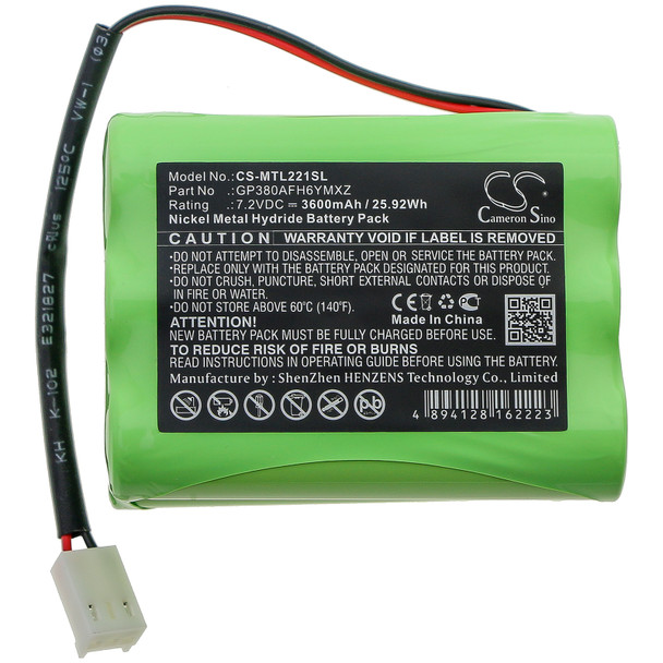 Battery for Mettler GP380FH6YMXZ Transpal Megalite Toledo IND221 P-335 Ni-MH