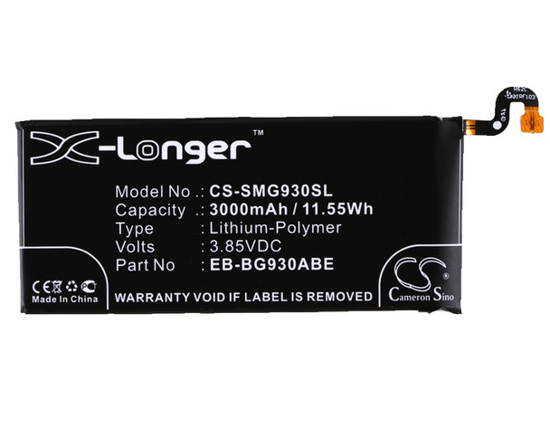 Battery for Samsung EB-BG930ABE EB-BG930ABA GH43-04574A GH43-04574C Galaxy S7