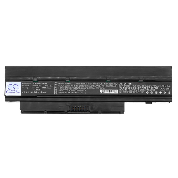 Battery for PA3821U-1BRS PA3820U-1BRS PABAS232 Toshiba T210D T215D T235 NB500