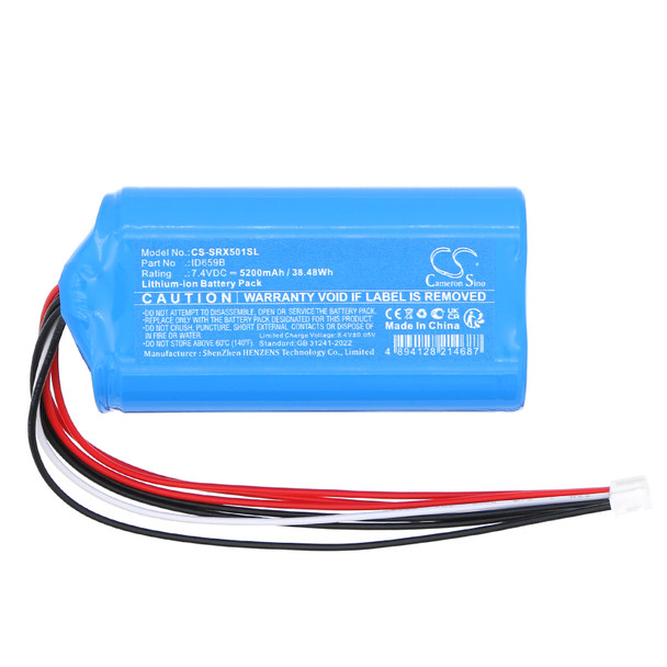 Battery for Sony ID659B SRS-XB501 SRS-XB501G CS-SRX501SL speaker 7.4V Li-ion