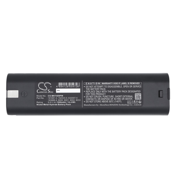 Battery for 193889-4 192533-0 9033 9034 Makita 6095D 4190D DA391D ML902 1500mAh