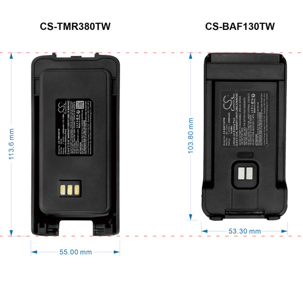 Battery for LB-75L BL-13UV Retevis Radioddity GM-30 RT2 Pofung UV-5X UV-88 RT-85