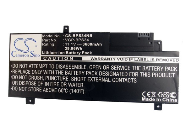 Battery for Sony VAIO CA47 CA46 Tap 21 F15A16 SVF15A18CXB VGP-BPL34 VGP-BPS34