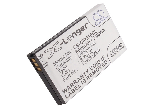 Battery for Cisco Linksys WIP310 CIW31ZBR Cordless Phone CS-CIP310CL 3.7v 800mAh