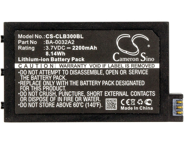 Battery for CipherLAB 9200 A929CFNLNN1U1 CP30 CP30-L BA-0032A2 Barcode Scanner