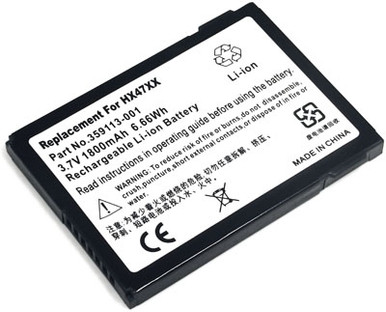 Li-Ion Rechargeable Battery for Dell Axim X50/X50v/X51/X51v T6476 3.7V 1100mAh e