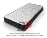 ABP N60C-678604, Mattress Foam 6.5x36x76 Black Zipcover