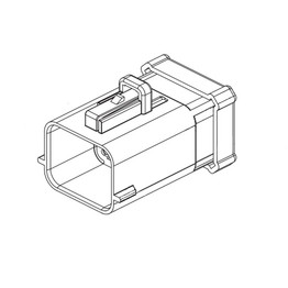 AFL E5162-001 - Receptacle-16 Cavity, 1 Blackd, M1.6, Afl