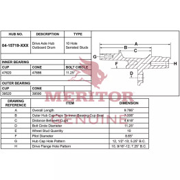 TDA 04-15719-002 - Ay Rear Hub