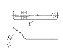 HDX/42710590 - Bkrt-Strap.Haldex/Eaton Slacks