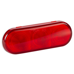 GRO/54172 - Stt Lamp. Red.Oval. Fem Pin. 3 Diode Led