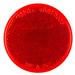 GRO/40052-5 - Red Plastic Round Refl