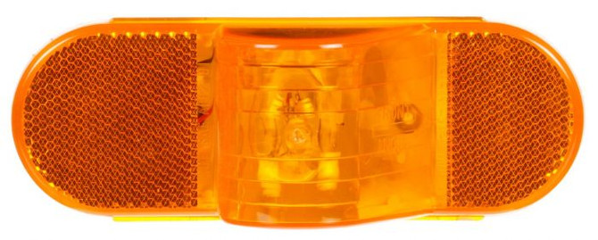 TL 60215Y, 60 Series, Incan., Yellow Oval, 1 Bulb, Horizontal, Side Turn Signal, 12v