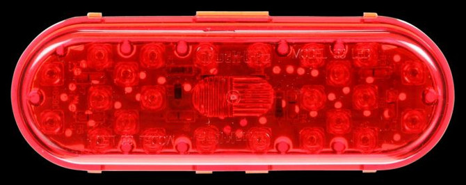 TL 60250R, 60 Series, Led, Red, Oval, 26 Diode, S/T/T, Fit N Forget S.S., 12v