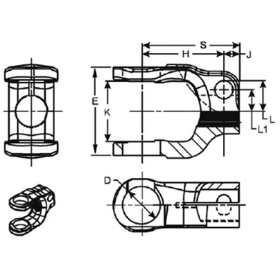 SP/10-4-621SX - End Yoke