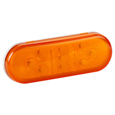 GRO 54143, Led - Stop Tail Turn Lamp, Yellow, Oval, With Hard Shell GRO 54143, Led - Stop Tail Turn Lamp, Yellow, Oval, With Hard Shell